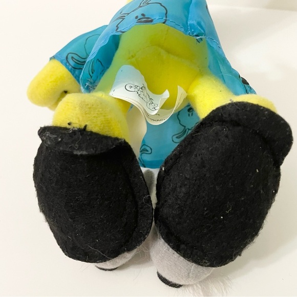 Vintage Odie With PJ with Bunny Slippers Plush Stuffed Animal Garfield - Picture 14 of 16